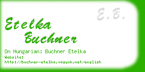 etelka buchner business card